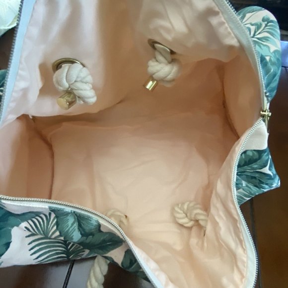 Pottery Barn Palms Rope Duffle Bag Emily & Meritt Travel Tote Kids Teen Womens - Picture 8 of 10